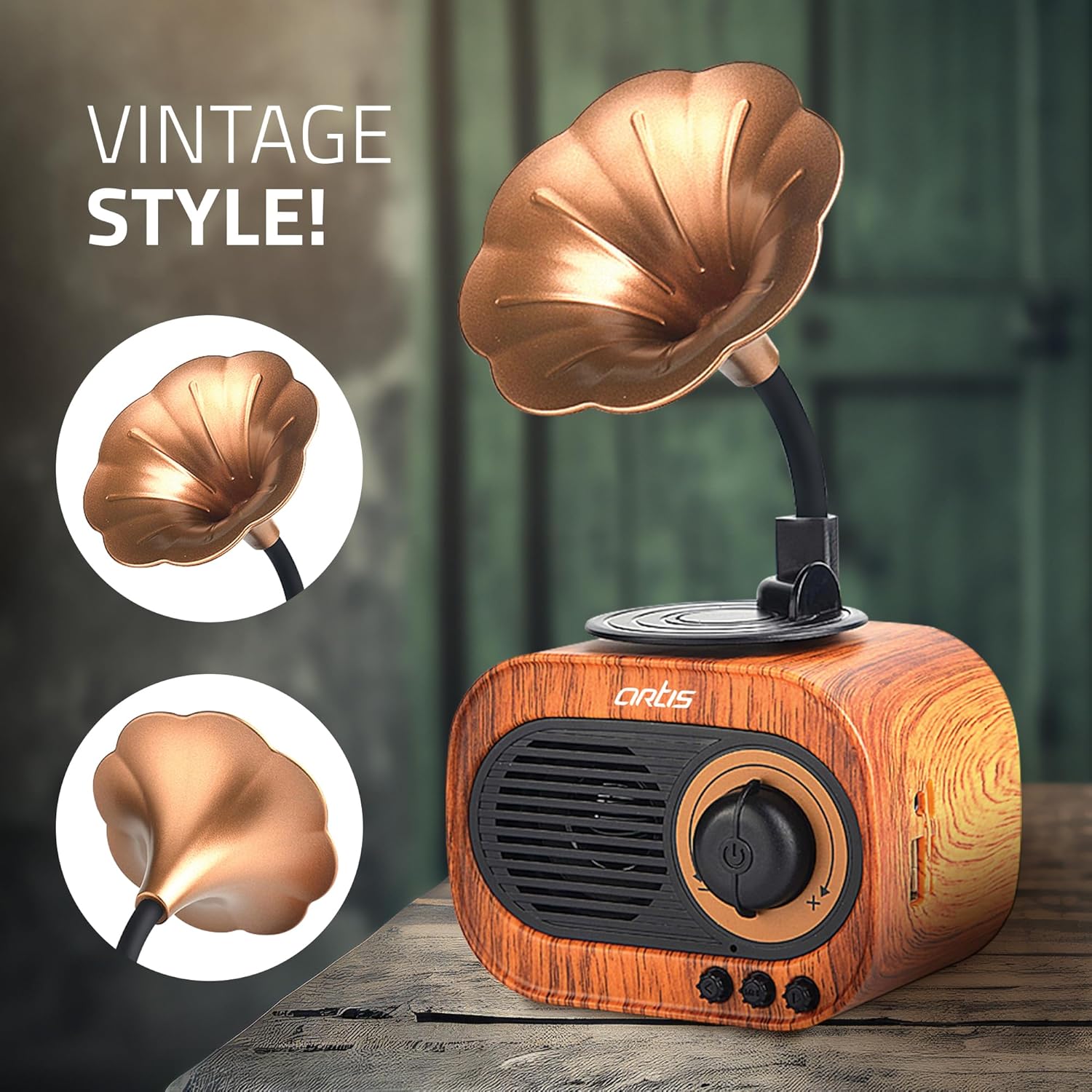 VINTAGE GRAMOPHON BLUETOOTH SPEAKER